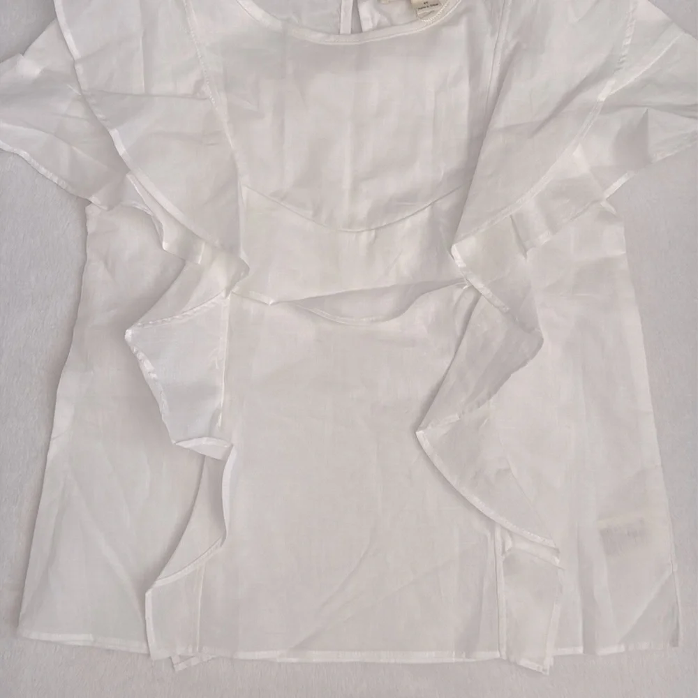 {NWT} Lil' Lemons by For Love and Lemons | Organic Cotton Ruffle Top White (4T) - Picture 6 of 14